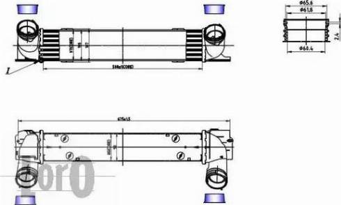 Loro 004-018-0004 - Интеркулер autocars.com.ua