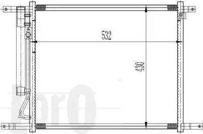 Loro 007-016-0003 - Конденсатор, кондиціонер autocars.com.ua