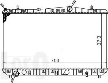 Loro 007-017-0001 - Радіатор, охолодження двигуна autocars.com.ua
