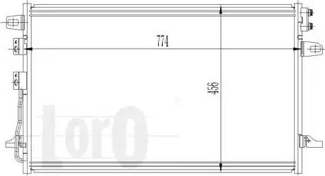 Loro 008-016-0006 - Конденсатор, кондиціонер autocars.com.ua