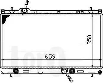 Loro 008-017-0010 - Радіатор, охолодження двигуна autocars.com.ua