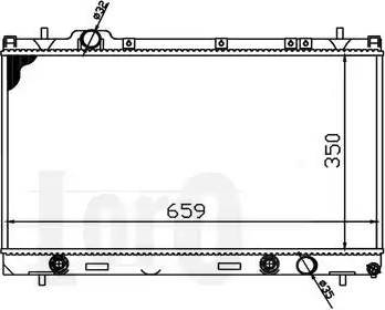 Loro 008-017-0011 - Радіатор, охолодження двигуна autocars.com.ua