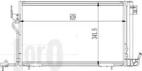 Loro 009-016-0007 - Конденсатор, кондиціонер autocars.com.ua