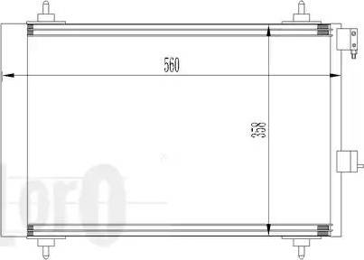 Loro 009-016-0009 - Конденсатор, кондиціонер autocars.com.ua