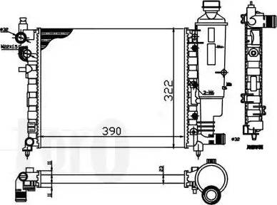 Loro 009-017-0036 - Радіатор, охолодження двигуна autocars.com.ua