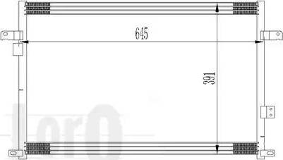 Loro 011-016-0003 - Конденсатор, кондиціонер autocars.com.ua