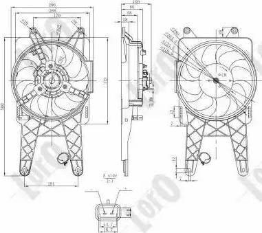 Loro 016-014-0001 - Вентилятор, охолодження двигуна autocars.com.ua