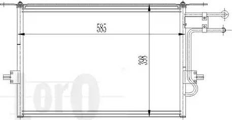 Loro 017-016-0002 - Конденсатор кондиционера avtokuzovplus.com.ua