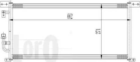 Loro 017-016-0003 - Конденсатор кондиционера avtokuzovplus.com.ua