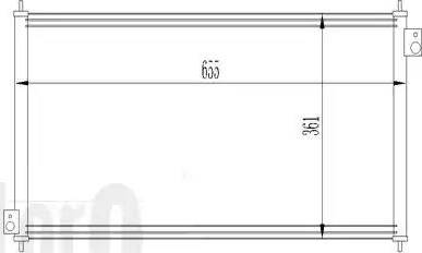 Loro 018-016-0006 - Конденсатор кондиционера avtokuzovplus.com.ua