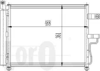 Loro 019-016-0006 - Конденсатор, кондиціонер autocars.com.ua