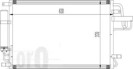 Loro 019-016-0010 - Конденсатор кондиционера avtokuzovplus.com.ua