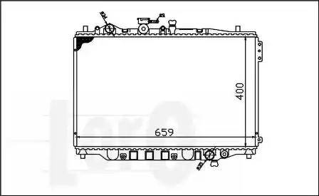 Loro 030-017-0003 - Радіатор, охолодження двигуна autocars.com.ua