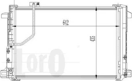 Loro 033-016-0013 - Конденсатор, кондиціонер autocars.com.ua