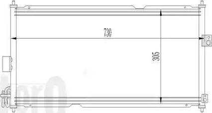 Loro 035-016-0009 - Конденсатор, кондиціонер autocars.com.ua