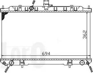 Loro 035-017-0007 - Радіатор, охолодження двигуна autocars.com.ua