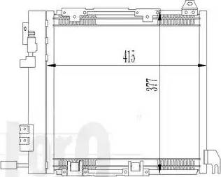 Loro 037-016-0009 - Конденсатор, кондиціонер autocars.com.ua