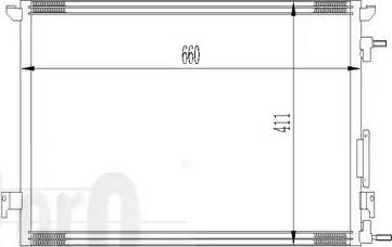 Loro 037-016-0013 - Радіатор кондиціонера SIGNUM-VECTRA C-CROMA 1.8i-1.6i-1.8i 02- autocars.com.ua