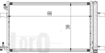 Loro 037-016-0037 - Конденсатор, кондиціонер autocars.com.ua