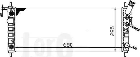 Loro 037-017-0067 - Радиатор, охлаждение двигателя autodnr.net