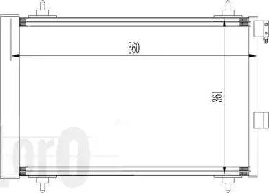 Loro 038-016-0015 - Конденсатор, кондиціонер autocars.com.ua