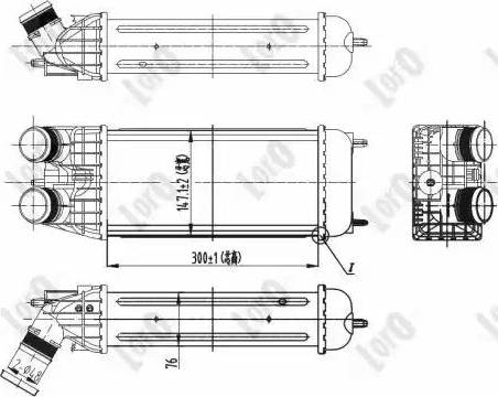 Loro 038-018-0004 - Интеркулер autocars.com.ua