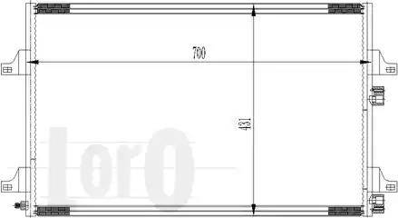 Loro 042-016-0041 - Конденсатор, кондиціонер autocars.com.ua