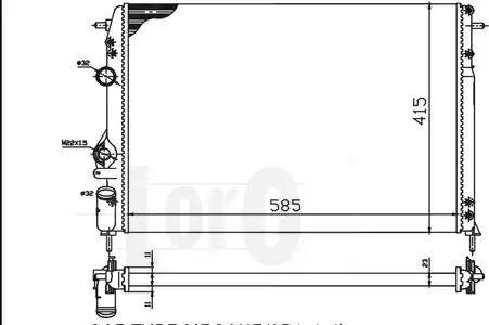 Loro 042-017-0005 - Радіатор, охолодження двигуна autocars.com.ua