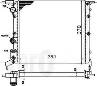Loro 042-017-0019 - Радіатор, охолодження двигуна autocars.com.ua
