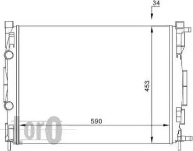 Loro 042-017-0029 - Радіатор, охолодження двигуна autocars.com.ua