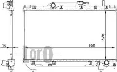 Loro 051-017-0042 - Радіатор, охолодження двигуна autocars.com.ua