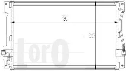 Loro 052-016-0001 - Конденсатор кондиционера avtokuzovplus.com.ua