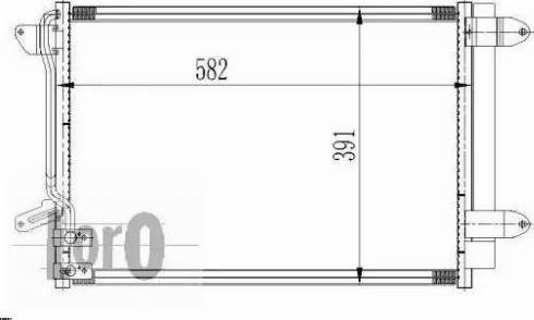 Loro 053-016-0001 - Конденсатор кондиционера avtokuzovplus.com.ua