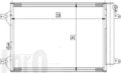 Loro 053-016-0021 - Конденсатор кондиционера avtokuzovplus.com.ua