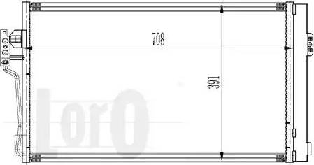 Loro 054-016-0006 - Конденсатор, кондиціонер autocars.com.ua