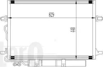 Loro 054-016-0007-A - Конденсатор, кондиціонер autocars.com.ua