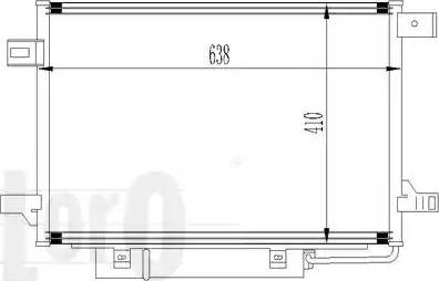 Loro 054-016-0017 - Конденсатор, кондиціонер autocars.com.ua