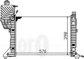 Loro 054-017-0005 - Радиатор, охлаждение двигателя avtokuzovplus.com.ua