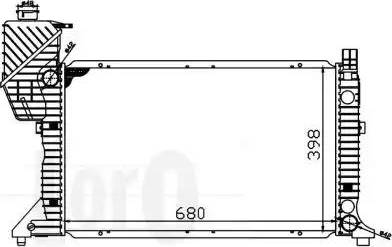 Loro 054-017-0009 - Радіатор, охолодження двигуна autocars.com.ua
