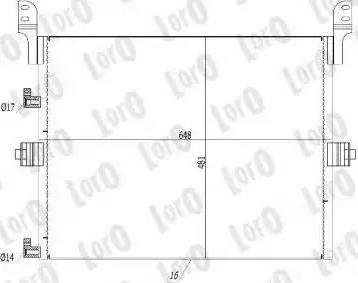 Loro T16-04-001 - Конденсатор кондиционера avtokuzovplus.com.ua