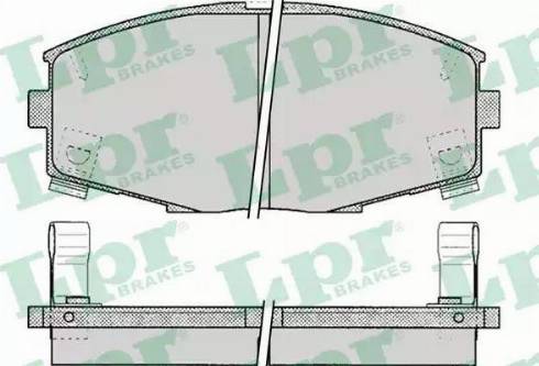 LPR 05P065 - Гальмівні колодки, дискові гальма autocars.com.ua