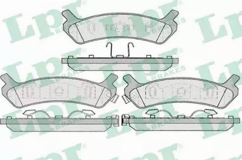 LPR 05P1039 - Гальмівні колодки, дискові гальма autocars.com.ua