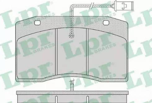 LPR 05P1154 - Тормозные колодки, дисковые, комплект avtokuzovplus.com.ua