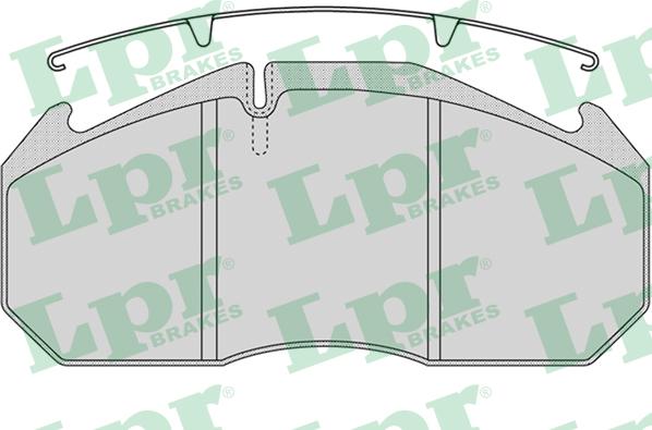 LPR 05P1162 - Тормозные колодки, дисковые, комплект autodnr.net