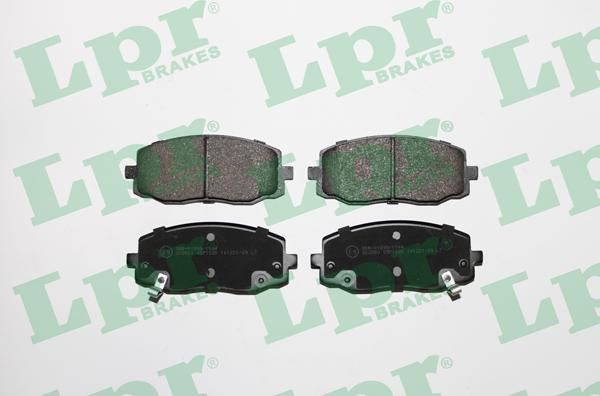 LPR 05P1220 - Комплект гальмівних колодок з 4 шт. дисків autocars.com.ua