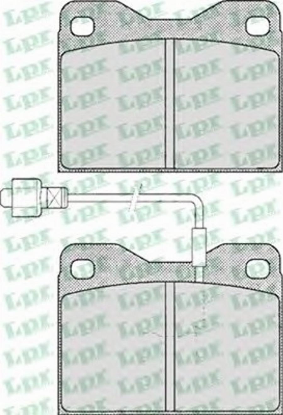 LPR 05P147 - Тормозные колодки, дисковые, комплект autodnr.net