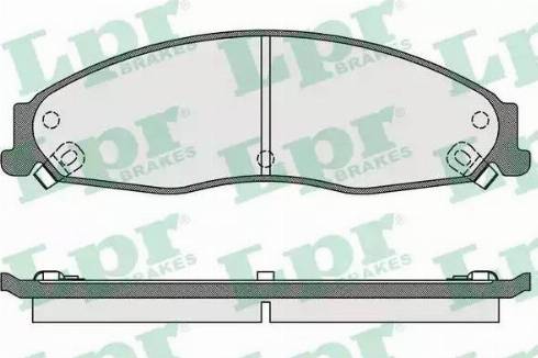 LPR 05P1704 - Гальмівні колодки, дискові гальма autocars.com.ua