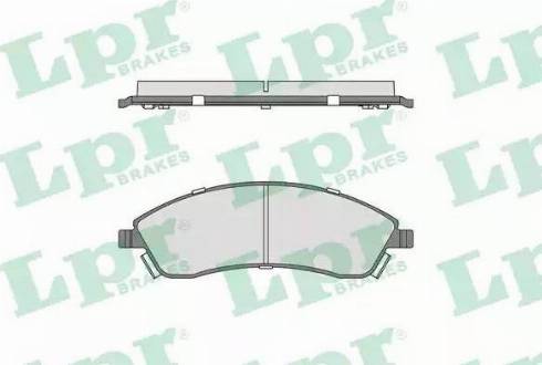 LPR 05P1706 - Гальмівні колодки, дискові гальма autocars.com.ua