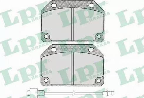 LPR 05P176 - Тормозные колодки, дисковые, комплект autodnr.net