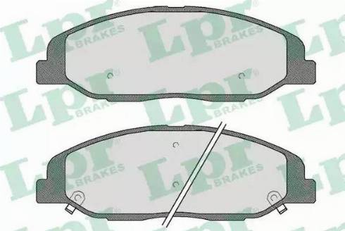 LPR 05P1779 - Тормозные колодки, дисковые, комплект avtokuzovplus.com.ua